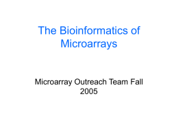 Outreach_microarray_bioinformatics_GMC_2005