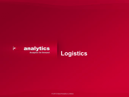 Logistics - A science of planning and managing
