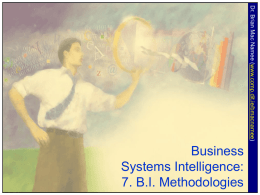 7. B.I. Methodologies