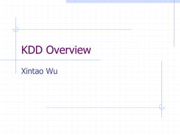 KDD Overview - Personal Web Pages
