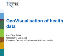 GeoVisualisation of health data