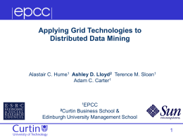 Applying Grid Technologies to Distributed Data Mining