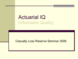 by Alex Popelyukhin - Casualty Actuarial Society