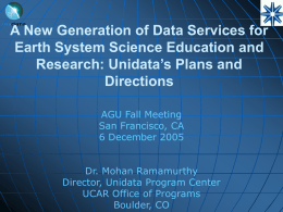 A New Generation of Data Services for Earth System Science