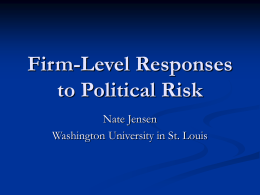 Firm-Level Responses to Political Risk