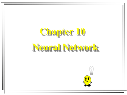 Chapter 10 Neural Networks