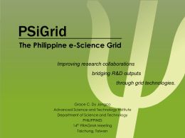 PSiGrid-The Philippine e