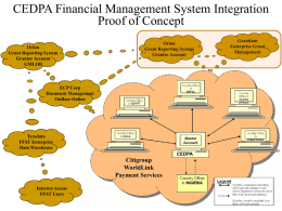 CEDPA Proof of Concept - Financial Management Services, Inc.