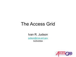 Access Grid Vision - Microsoft Research