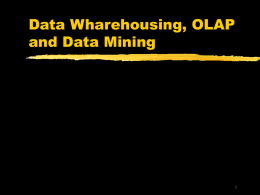 data warehousing and data mining