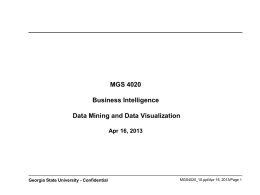 Data Mining & Visualization