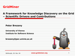 A Framework for Knowledge Discovery on the Grid