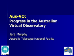 Progress in the Australian Virtual Observatory