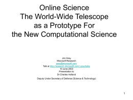 The World-Wide Telescope