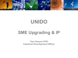 UNIDO & Supplier Development