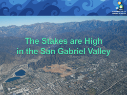 Public Information Plan - San Gabriel Valley Municipal Water District