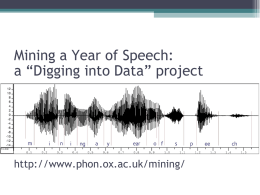 Mining a Year of Speech - Language Log