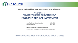 welsh government resources group