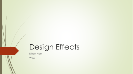 Design Effects