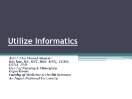Utilize Informatics - E-Learning/An