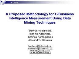 A Proposed Methodology for e-Business Intelligence