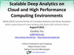 Scalable Deep Analytics on Cloud and High