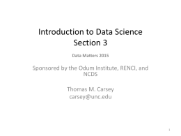 Introduction to Data Science Section 3