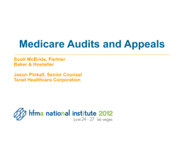 Medicare Audits and Appeals