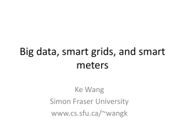Big Data Applications in Energy and Power Systems