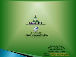 Downlod PPT - Adept Infoways Pvt Ltd