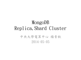 mongoDB Replica Set
