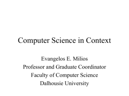 Computer Science Curriculum in Context
