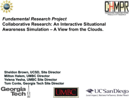 Fundamental Research Project: Interactive Situational