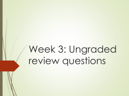 Week 3 512 review questionsx