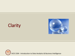 Clarity lecture slides
