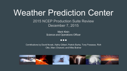 Weather Prediction Center - University at Albany Atmospheric