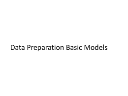 Data Preparation Basic Models - Soft Computing and Intelligent