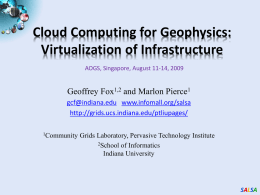 Cloud Computing for Geophysics