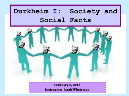 04 Durkheim I SP 2012