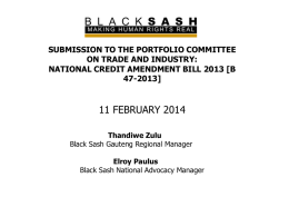 national credit amendment bill 2013