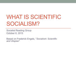 What is Scientific Socialism