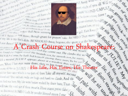 A Crash Course on Shakespeare: