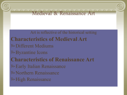 Medieval & Renaissance Art - Watt's History of the World