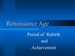 Renaissance Age