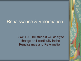 Renaissance & Reformation