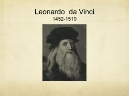 Leonardo DaVinci 1452-1519