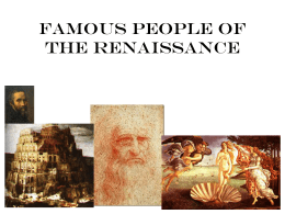 People of the renaissance