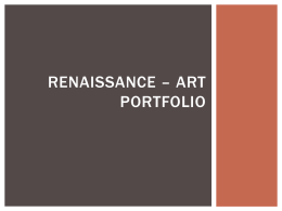 Renaissance * Art Portfolio