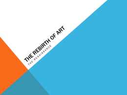The Rebirth of art
