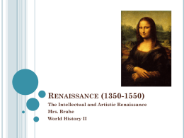 Renaissance PowerPoint notes